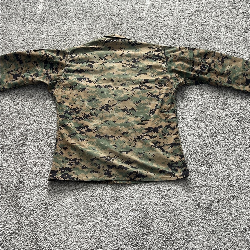 Propper International Inc USMC Camo Button-Front Utility Jacket - Size M Reg - Picture 2 of 8
